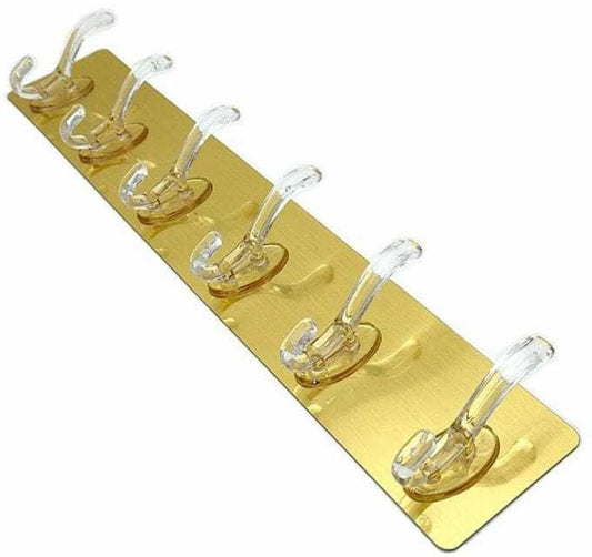 6 Pcs Golden Sticker Hook