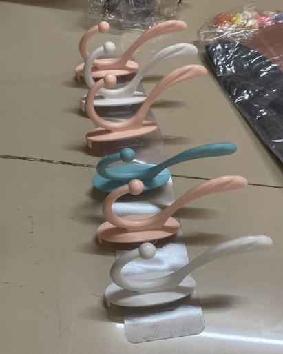 6 Pcs Color Sticker Hook